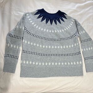 Banana Republic Fair isle Crew neck sweater.  Size med.
